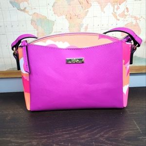 BRAND NEW Trina Turk In Purple/ Orange Floral Pocketbook